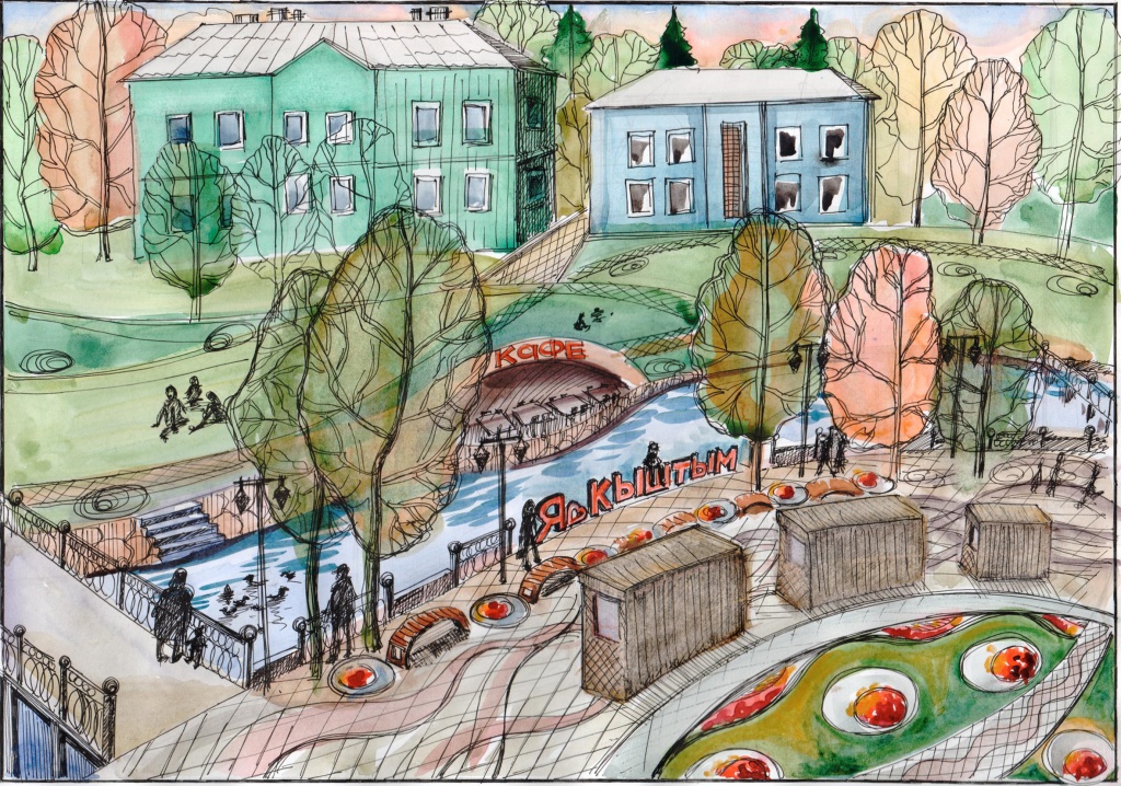 Рисунки городская среда