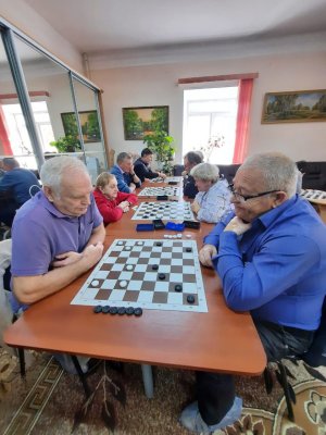 Первое место на шашечном турнире