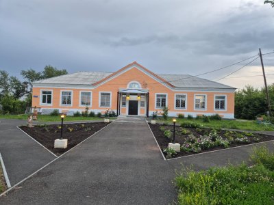 В здании досугового центра и библиотеки села Петровское 