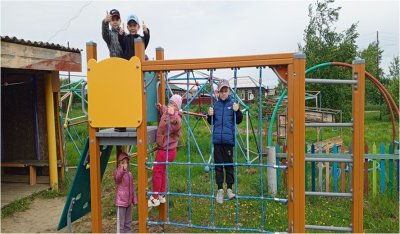 В петровском детском саду установлены новые малые формы на участке для прогулок