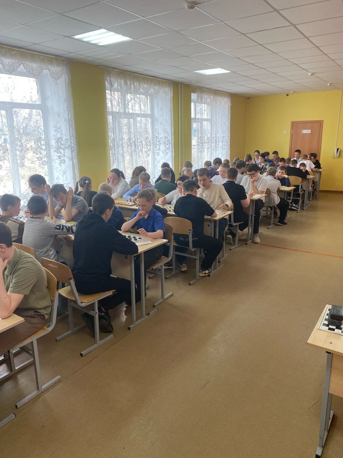 Первенство Увельского района по "Русским шашкам" среди школьников.