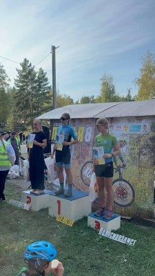 Увельчане - участники велогонки