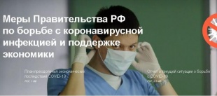 Правительство России запустило сервис для поддержки граждан и бизнеса в условиях коронавируса