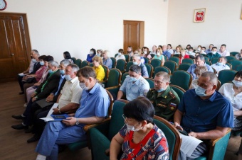 Прошло Ежемесячное аппаратное совещание с главами поселений и руководителями всех организаций района глава района Сибагатуллой Аминовым