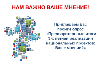 Опрос Контрольно-счетной палаты Челябинской области  «Предварительные итоги 3-х летней реализации национальных проектов: Ваше мнение?»