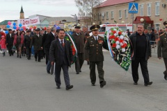 Торжественный митинг к празднику День Победы в Кунашаке