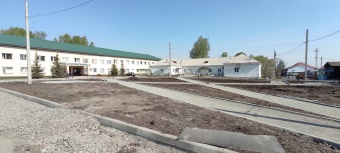 Формирование комфортной среды общественной территории  Кунашакской районной больнице