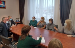 Глава округа провел рабочую встречу с сотрудниками ФГБУЗ МСЧ №162