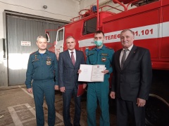 В Усть-Катаве поздравили служащих пожарной охраны с профессиональным праздником